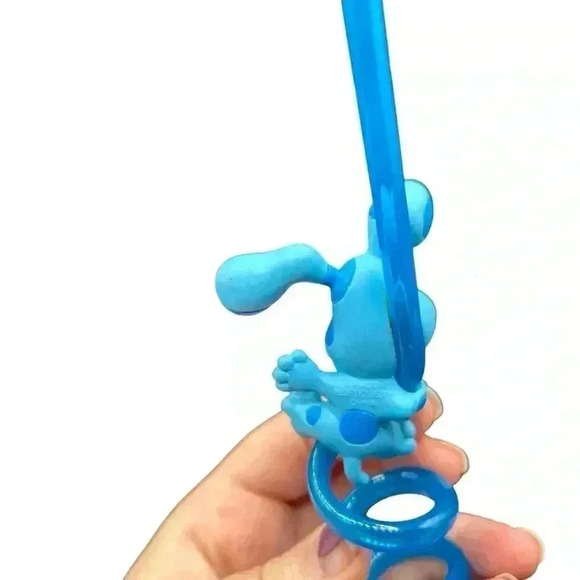 BLUES CLUES 1999 SWIRLING STRAW NOSTALGIC 90s CHILDREN’S SHOW COLLECTIBLE - Picture 5 of 8